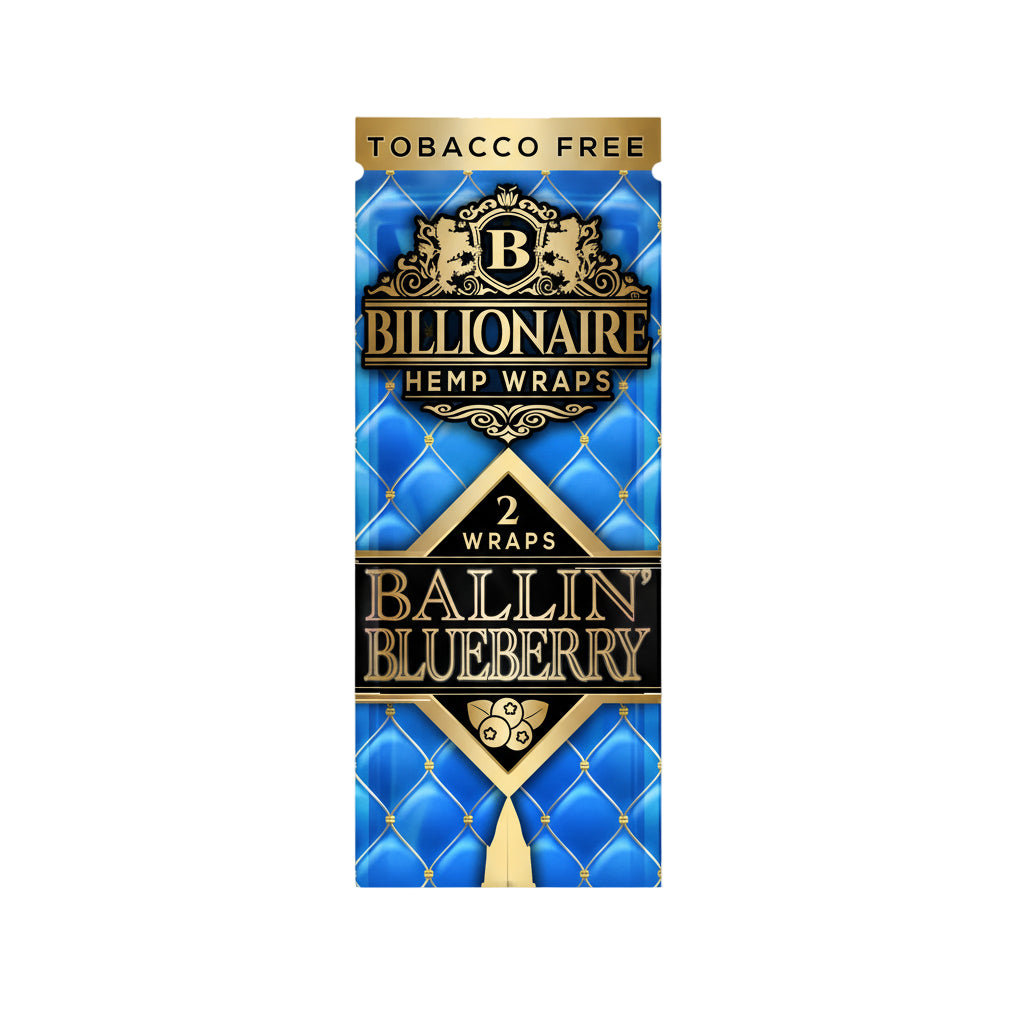 Hemp Wraps Billionaire - Ballin' Blueberry - The Wee Smoke Shop