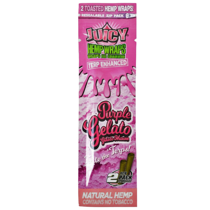 Hemp Wraps Juicy Jay Terp Enhanced - Purple Gelato - The Wee Smoke Shop