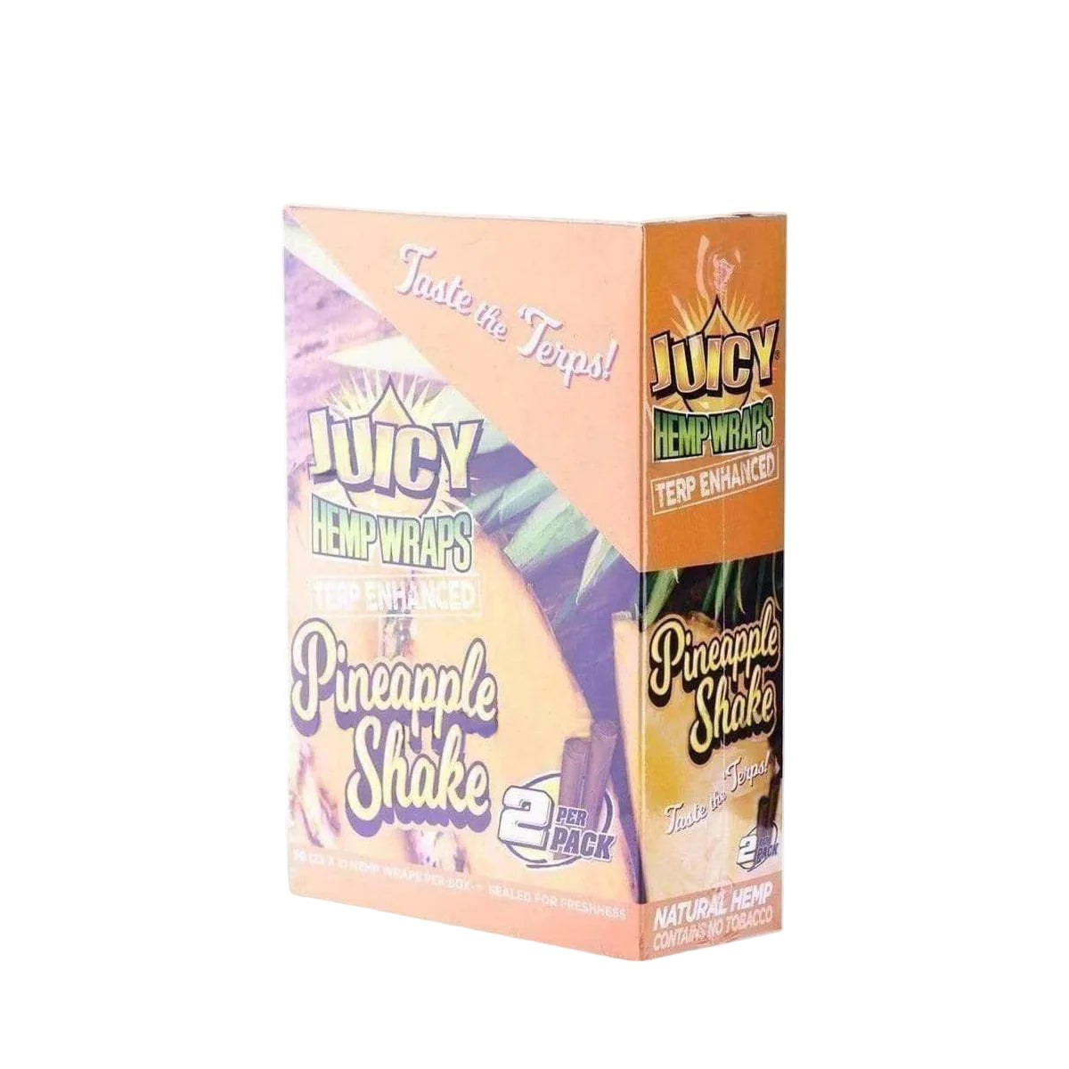 Hemp Wraps Juicy Jay Terp Enhanced - Pineapple Shake - The Wee Smoke Shop