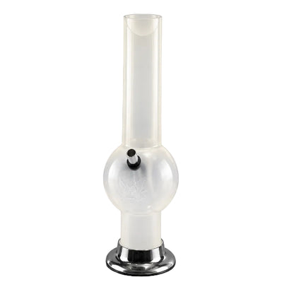 Herbies 12" Acrylic Bong-Frosted-Bong on clear background