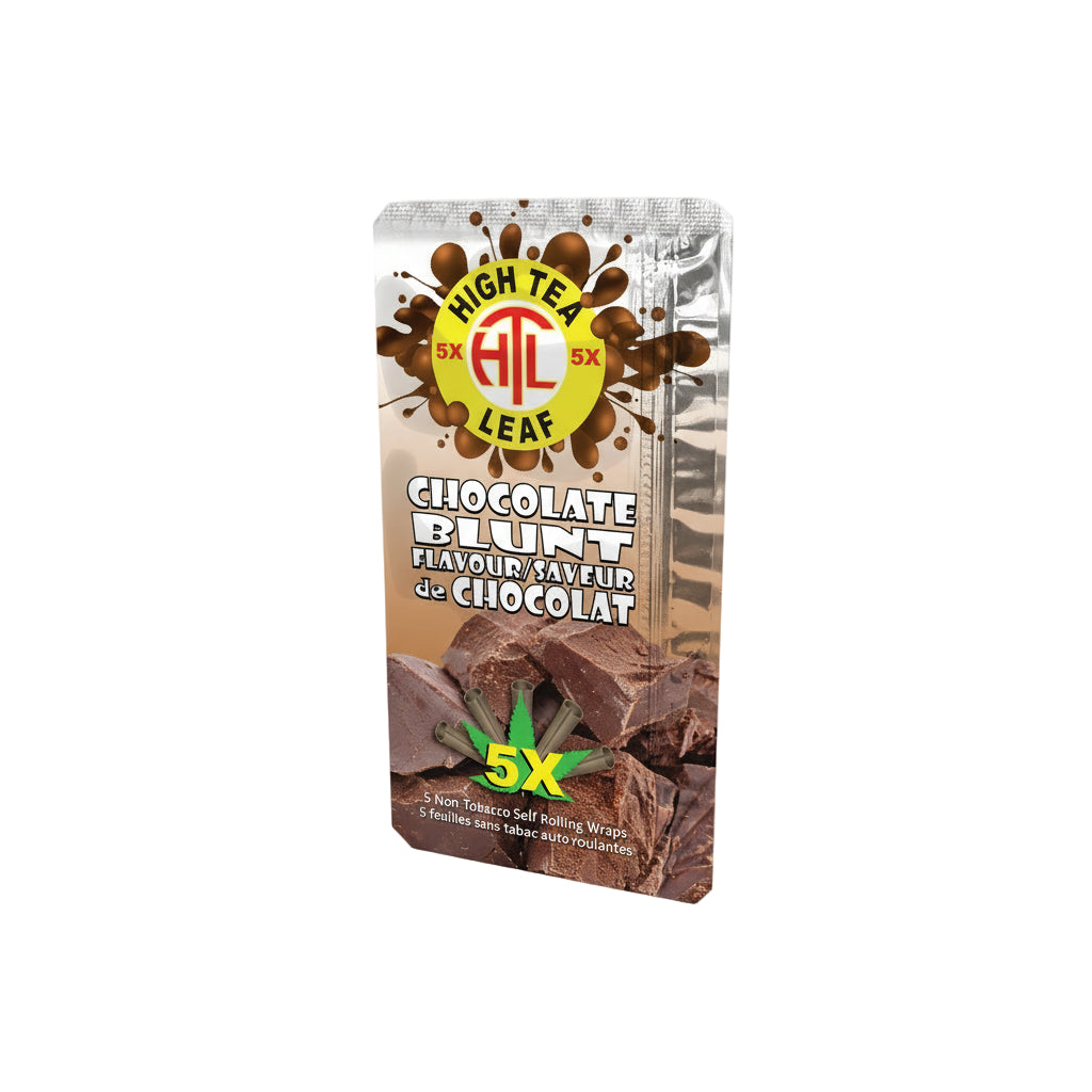 High Tea Leaf Hemp Wraps - Chocolate - The Wee Smoke Shop