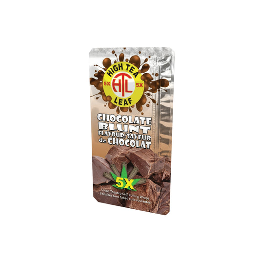 High Tea Leaf Hemp Wraps - Chocolate - The Wee Smoke Shop