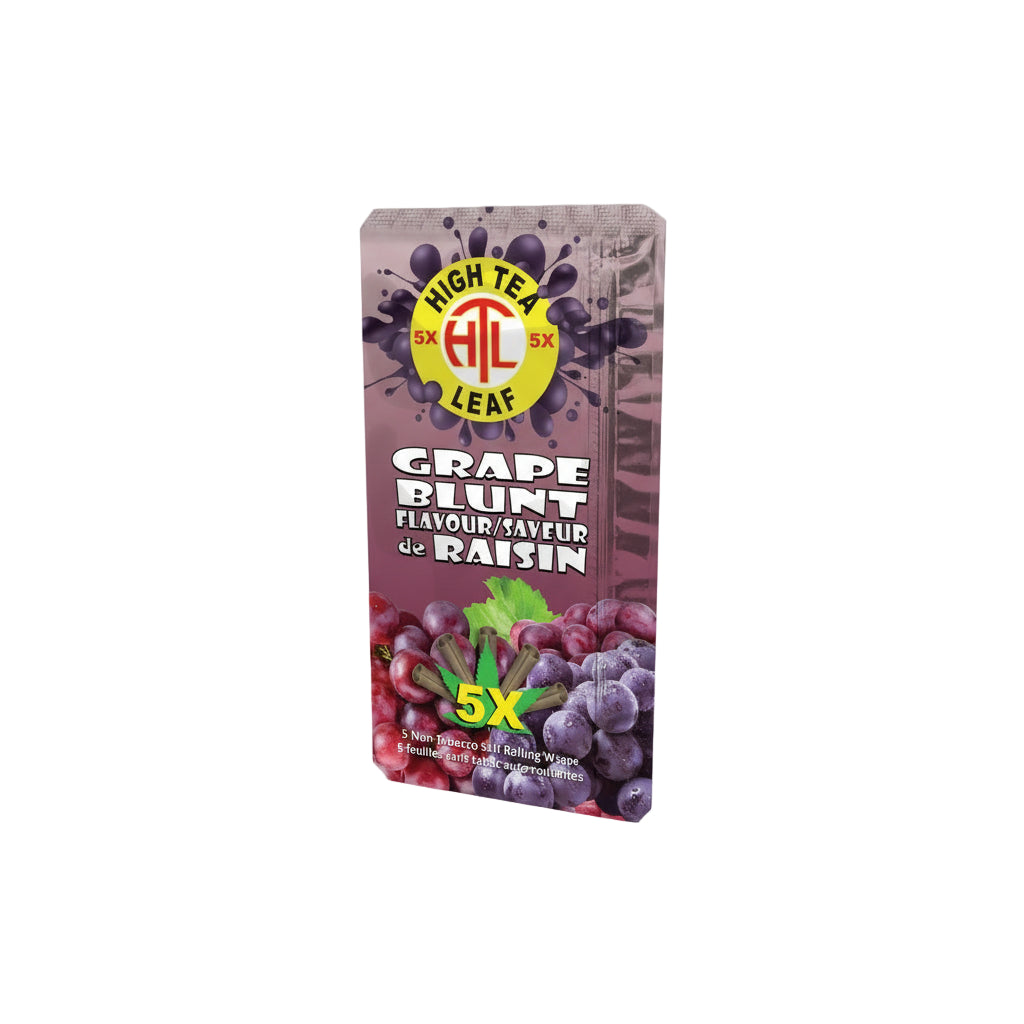 High Tea Leaf Hemp Wraps - Grape - The Wee Smoke Shop