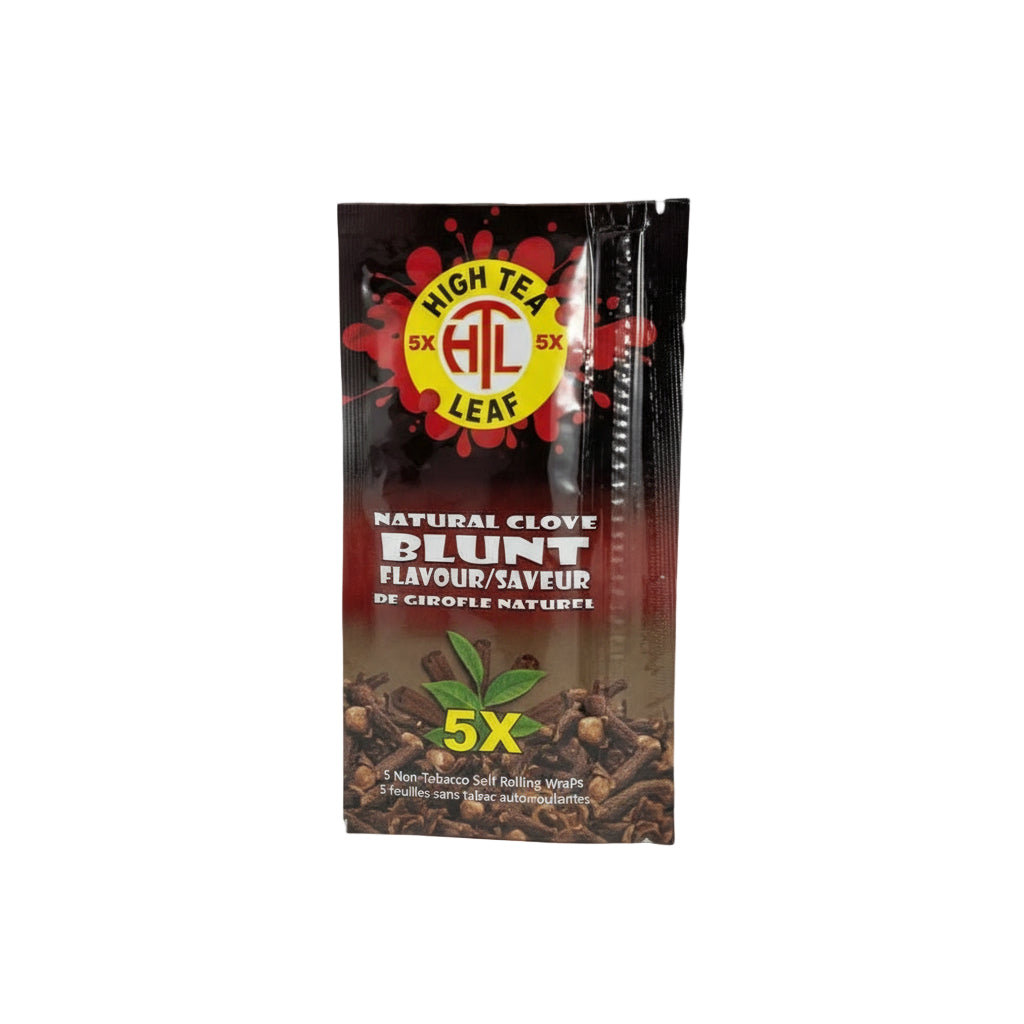 High Tea Leaf Hemp Wraps - Natural Clove - The Wee Smoke Shop
