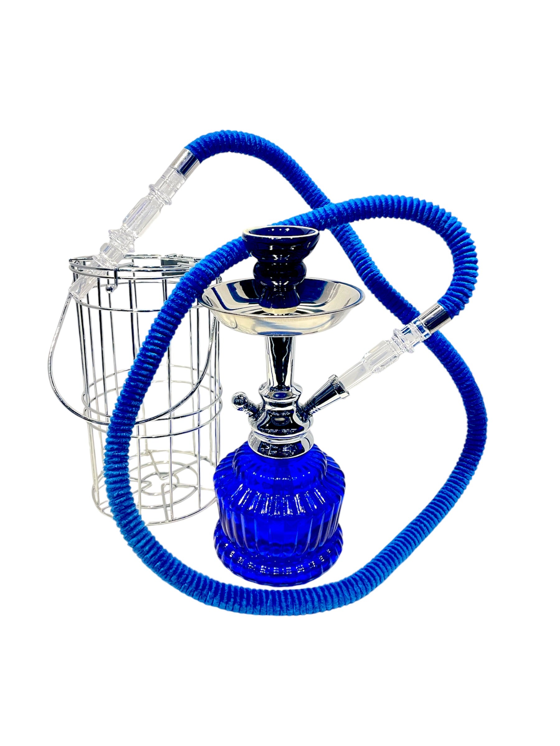 Cage 10" Rounded 1 Hose Hookah-The Wee Smoke Shop