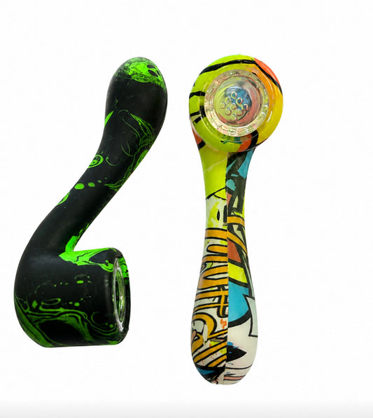 Silicone Hand pipe (5")