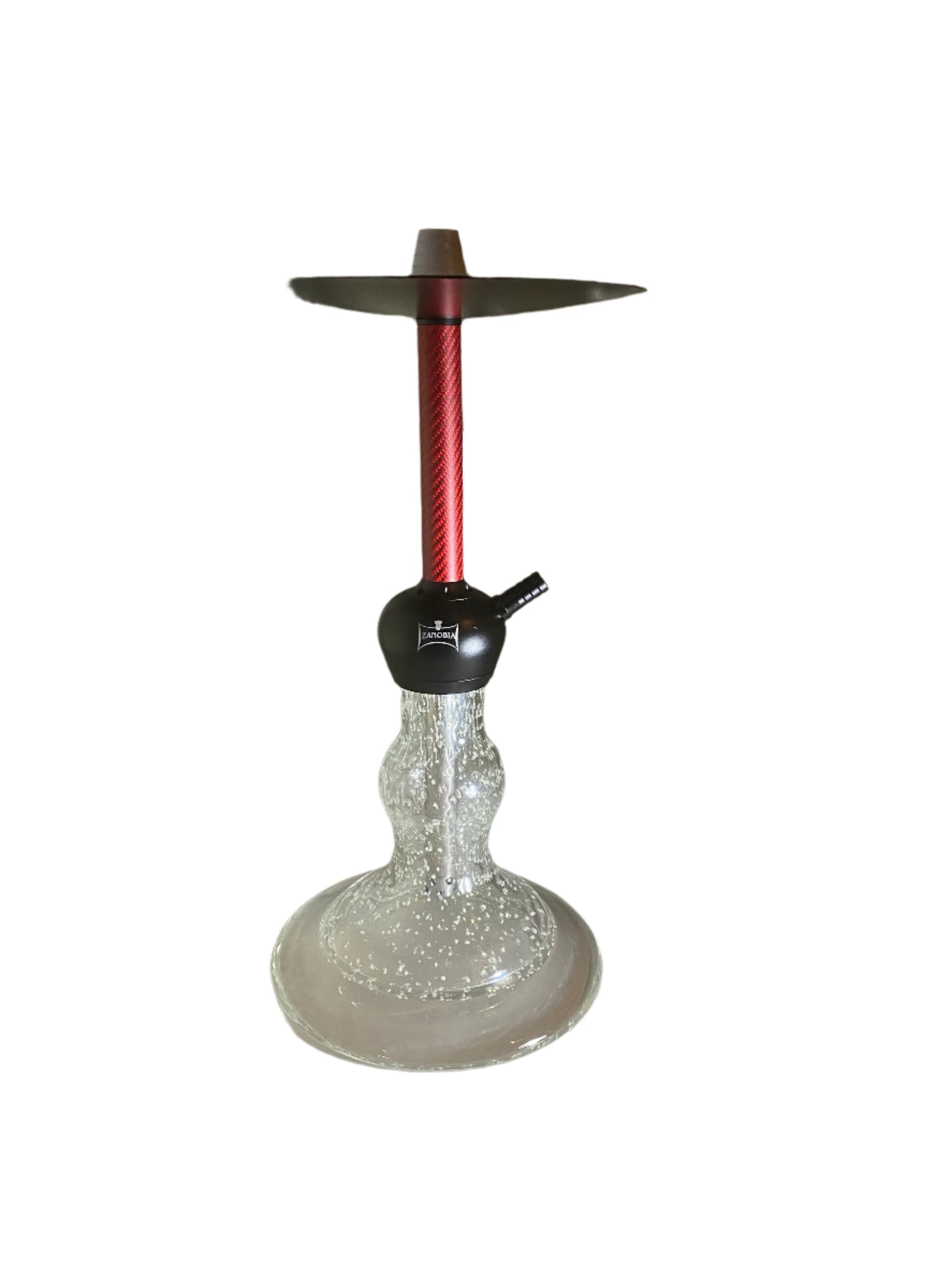 Zanobia (15") Colored 1 hose hookah red - hookah - the wee smoke shop