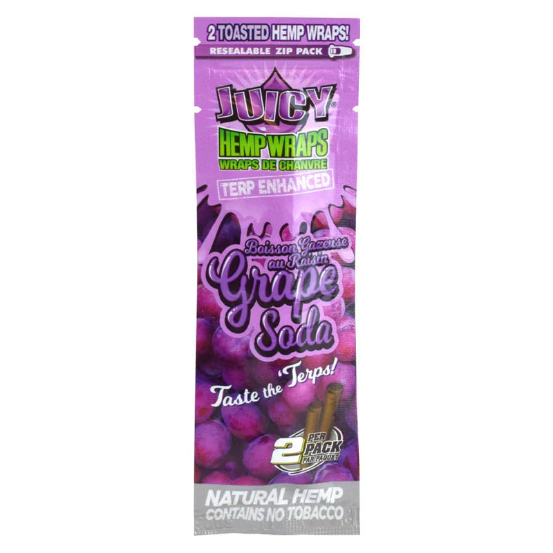 Hemp Wraps Juicy Jay Terp Enhanced - Grapes Gone Wild - The Wee Smoke Shop