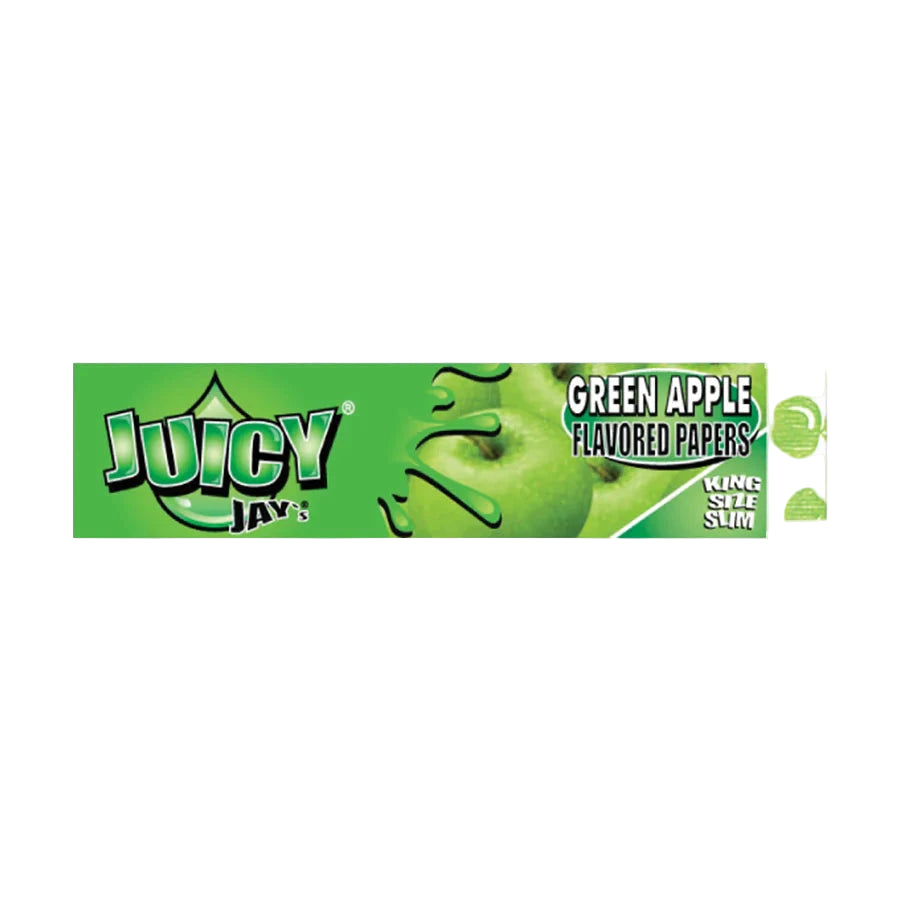 Juicy Jay's (King Size Slim) - Green Apple - Rolling Papers - The Wee Smoke Shop