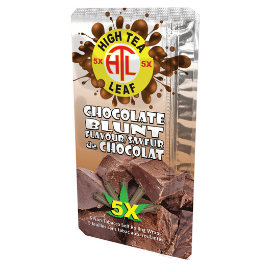 High Tea Leaf Hemp Wraps - Chocolate- The Wee Smoke Shop