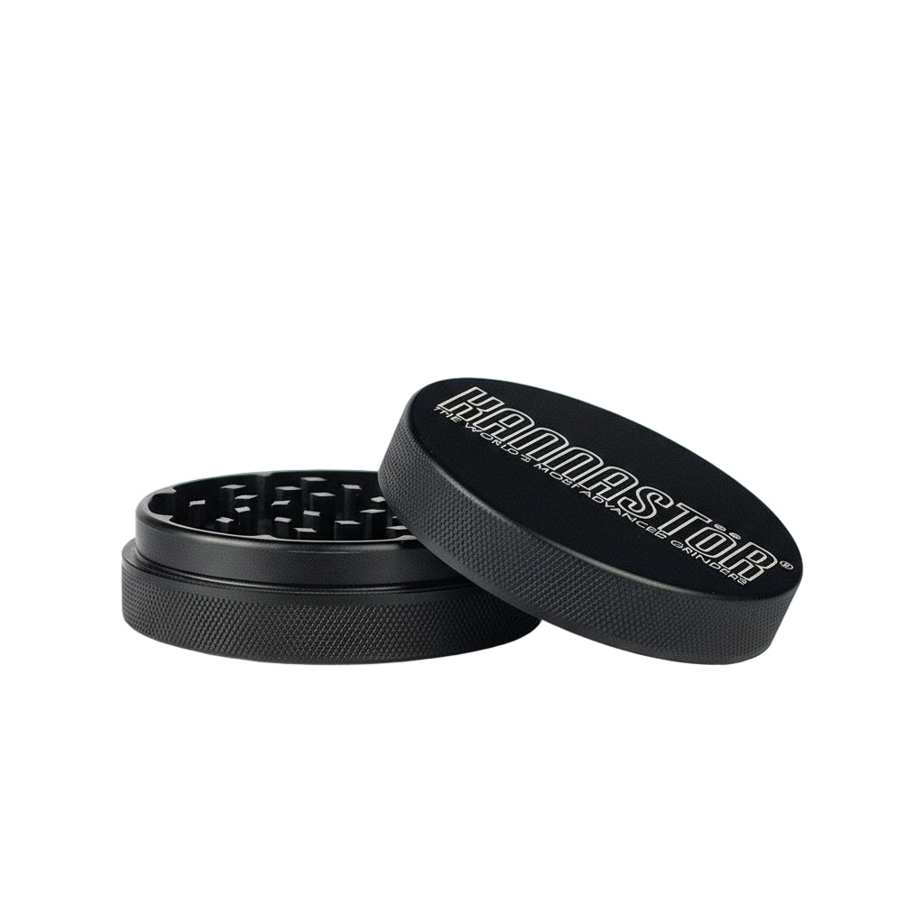 Kannastor Black 2 part Grinder - The Wee Smoke Shop