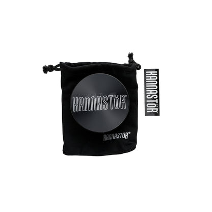 Kannastor Black 2 part Grinder - The Wee Smoke Shop