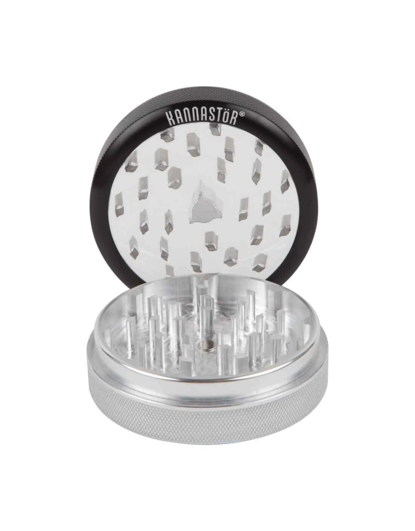 Kannastor Clear 2 Part Grinder - The Wee Smoke Shop
