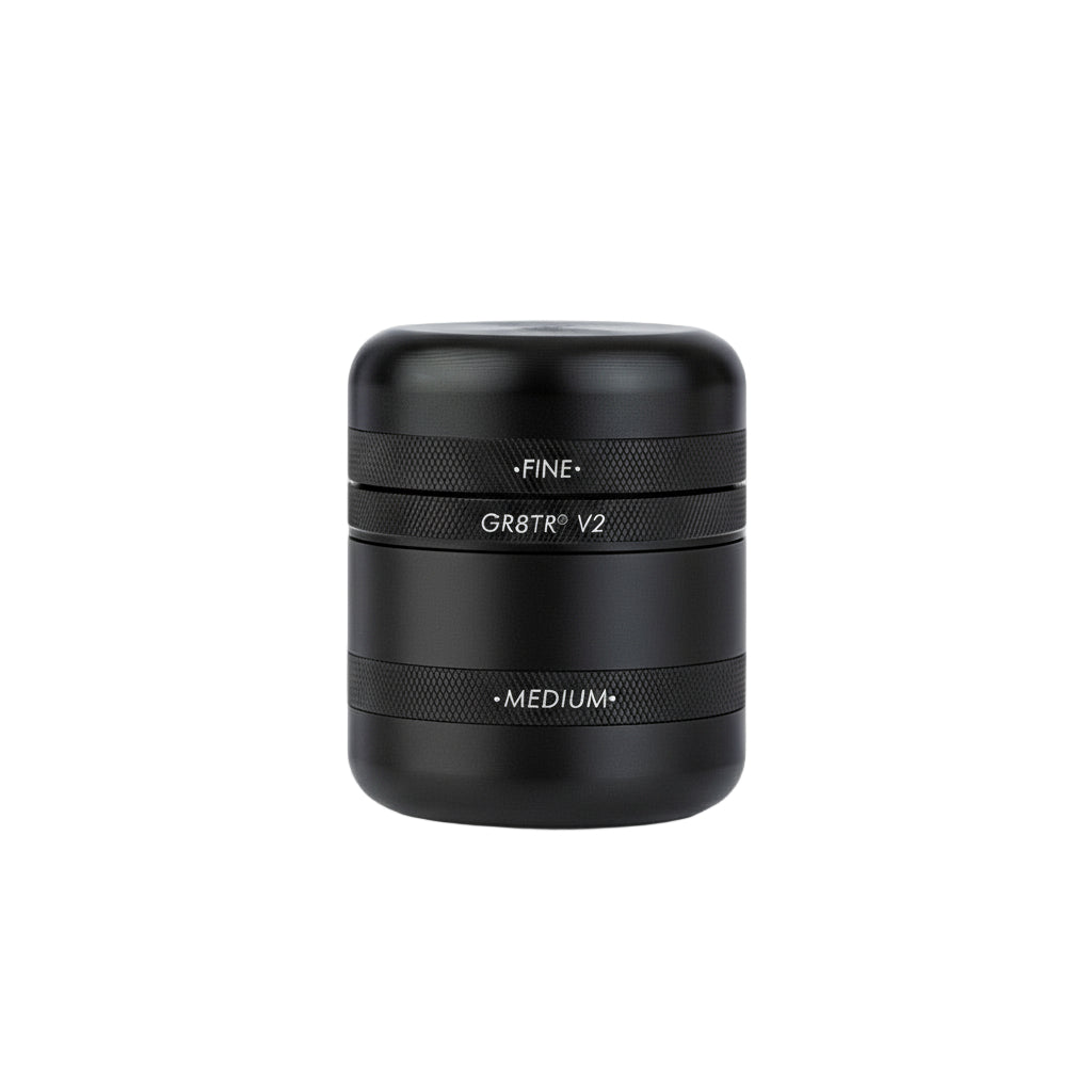 Kannastor G8TR V2 4 Part Grinder - Black - The Wee Smoke Shop
