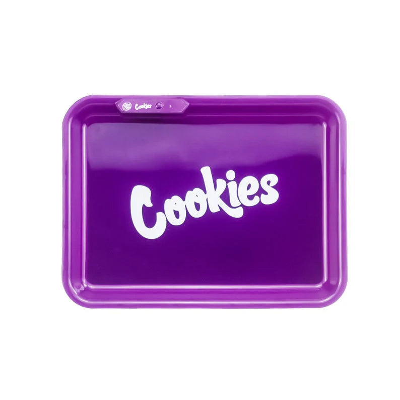 LED Light Up Glow Trays Purple - Rolling Tray - The Wee Smoke Shop