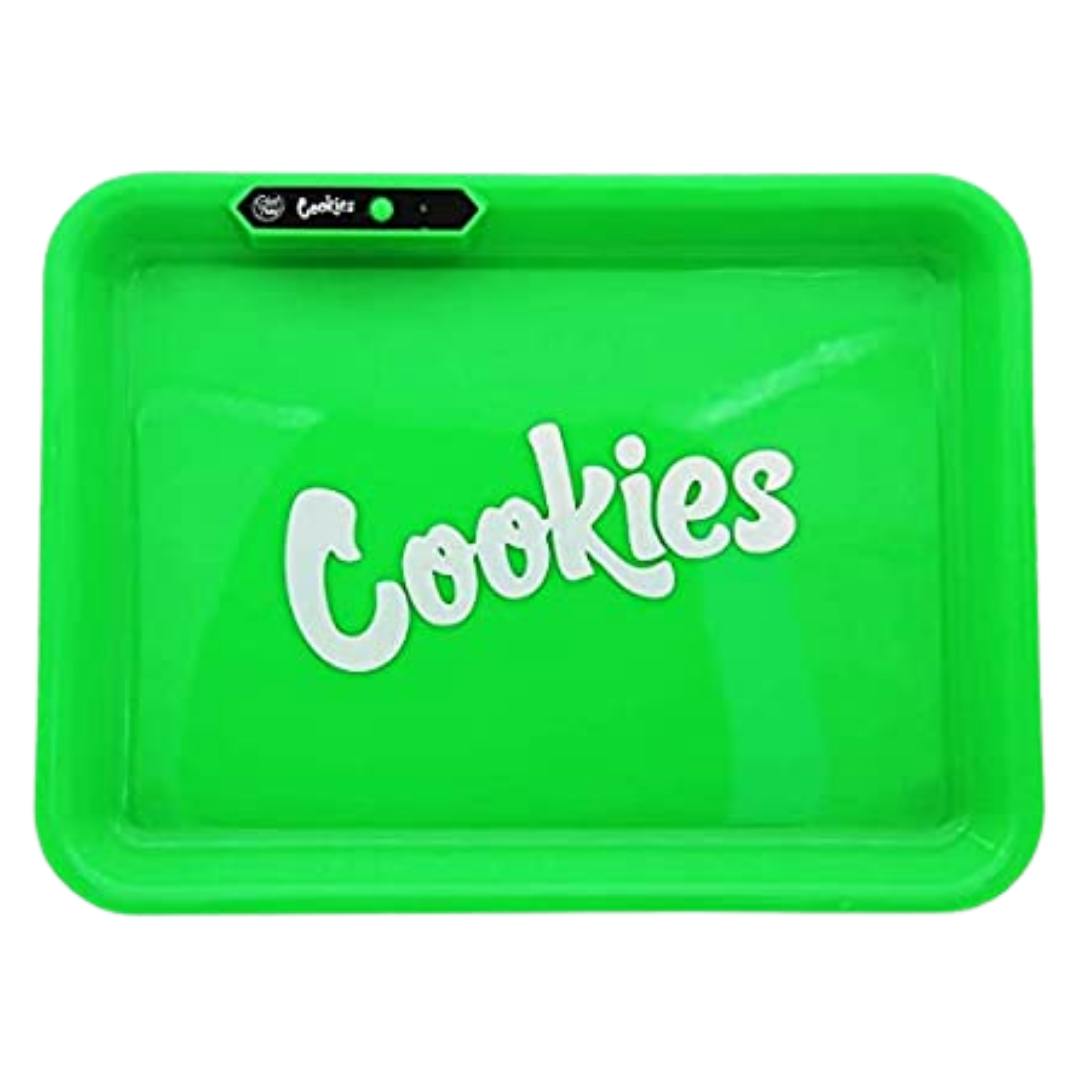 LED Light Up Glow Trays Green - Rolling Tray - The Wee Smoke Shop