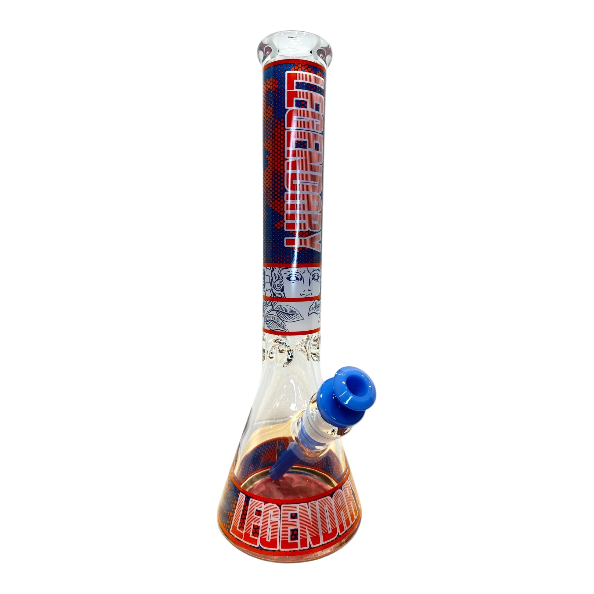 Legendary 16" 9MM Medusa Pattern Bong - The Wee Smoke Shop