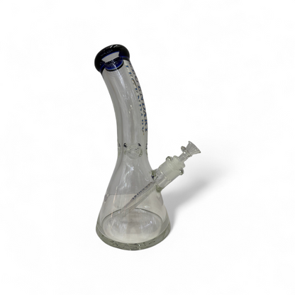 Legendary Bent Neck 12" 7mm Glass Bong - Blue - The Wee Smoke Shop