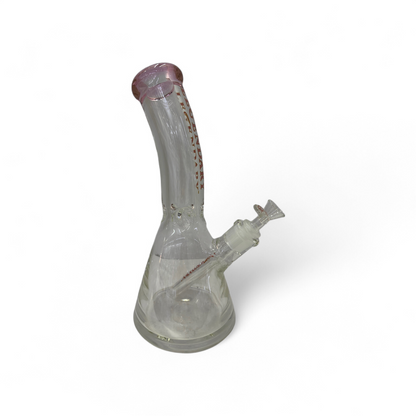 Legendary Bent Neck 12" 7mm Glass Bong - Pink - The Wee Smoke Shop