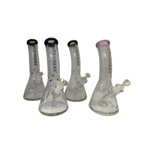 Legendary Bent Neck 12" 7mm Glass Bong - The Wee Smoke Shop