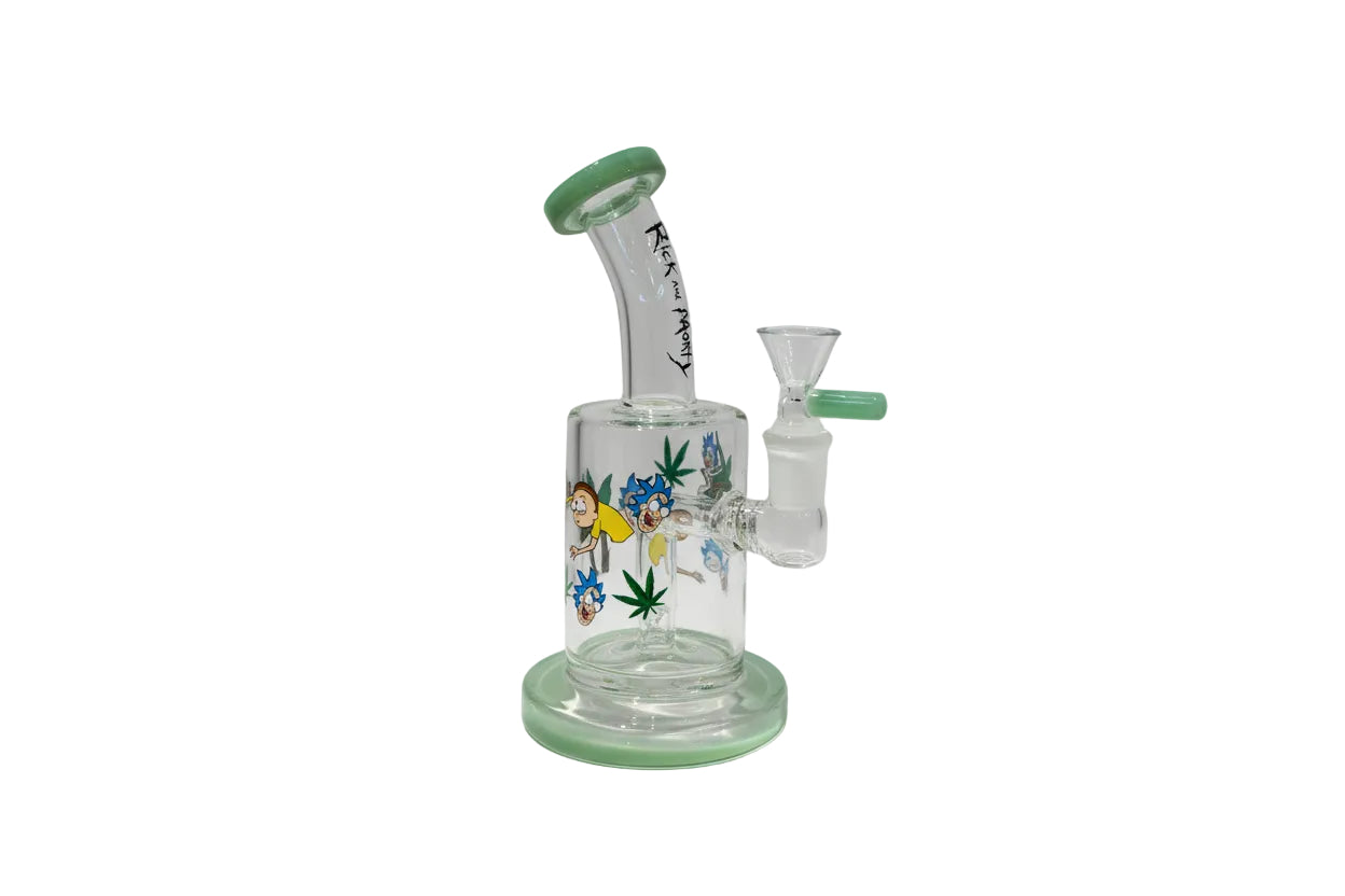 Wheel 6" R&M Dab Rig - Light Green - The Wee Smoke Shop