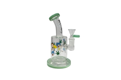 Wheel 6" R&M Dab Rig - Light Green - The Wee Smoke Shop