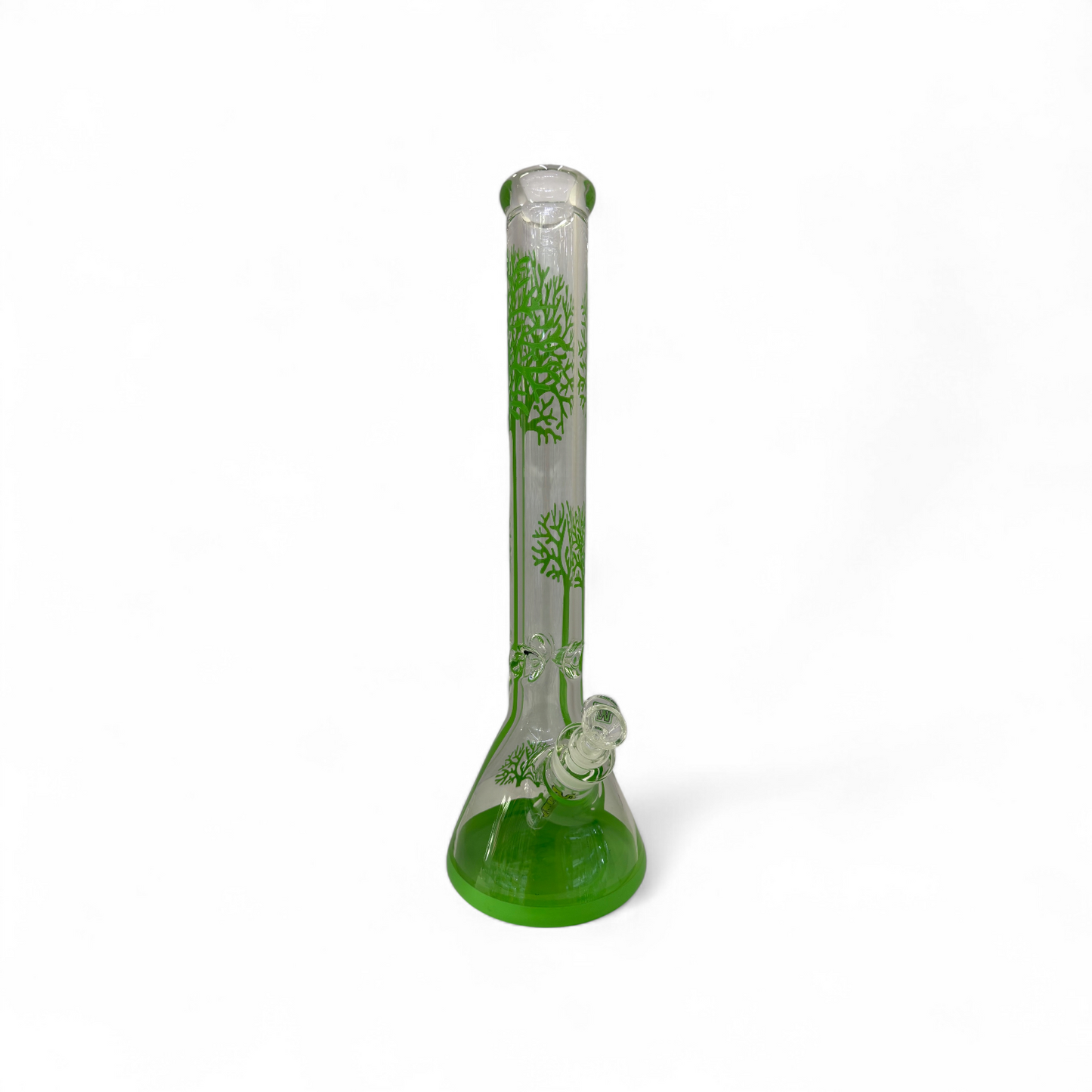 Marley Tree 18" 9mm Glass Bong - Green - The Wee Smoke Shop