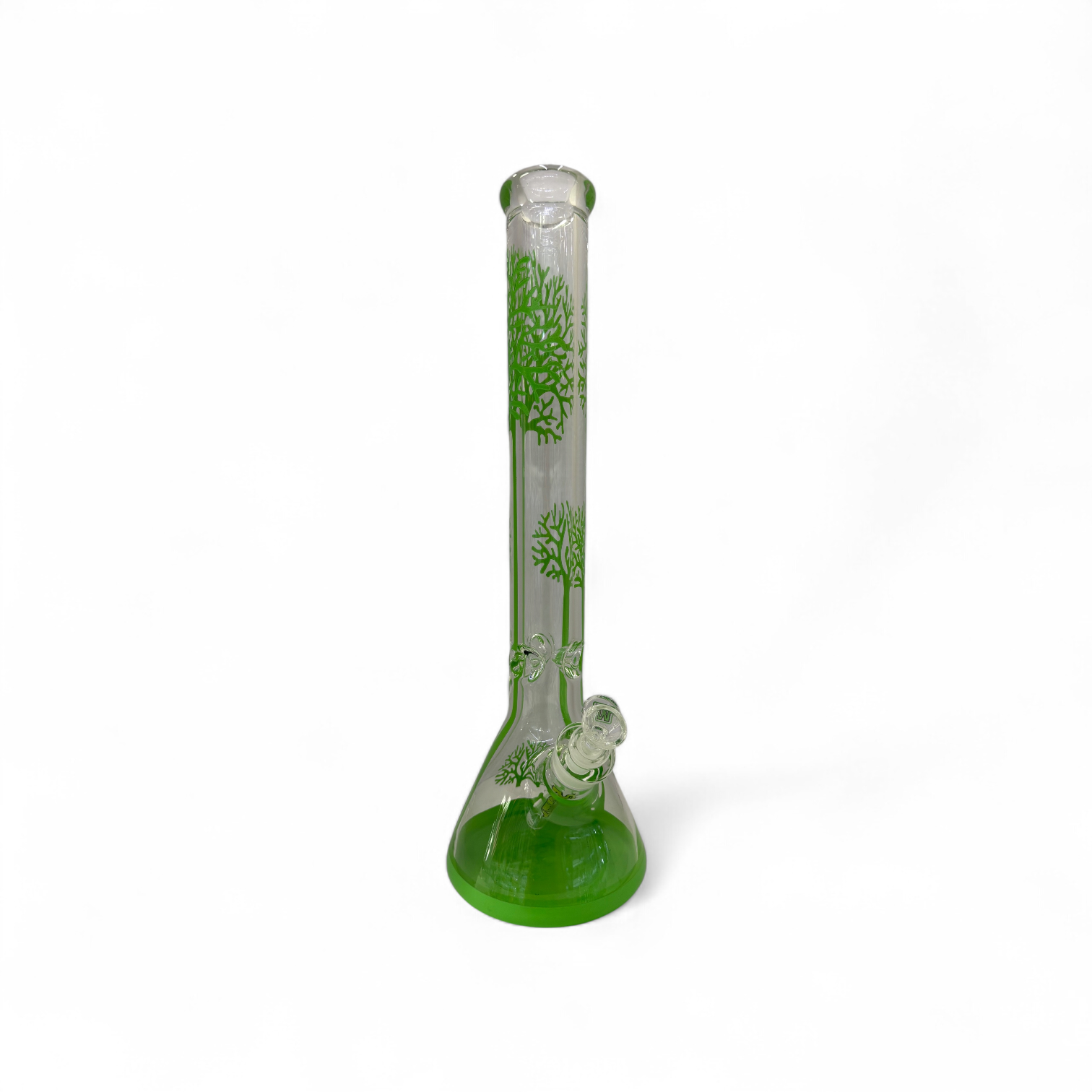 Marley Tree 18" 9mm Glass Bong - Green - The Wee Smoke Shop
