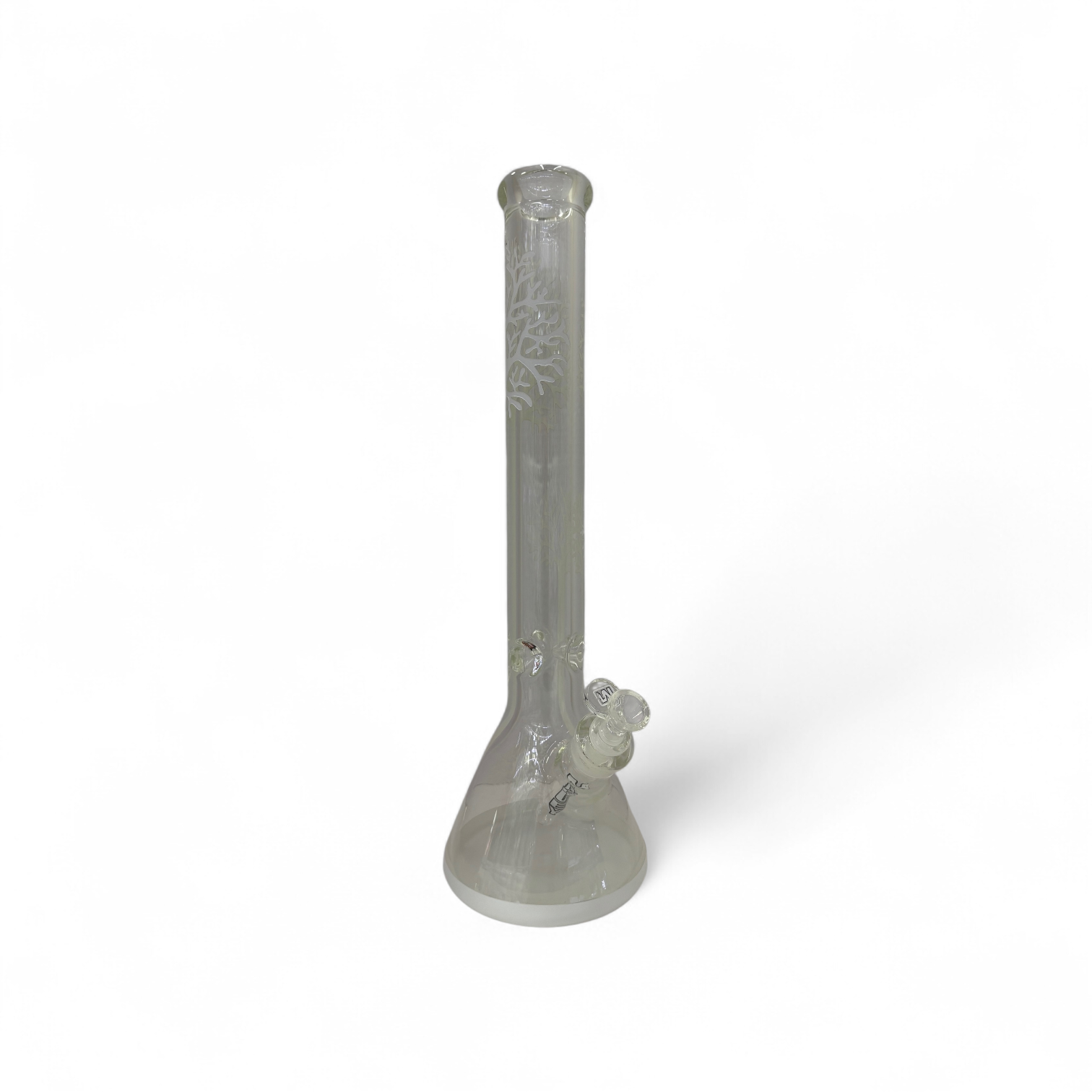 Marley Tree 18" 9mm Glass Bong - White - The Wee Smoke Shop