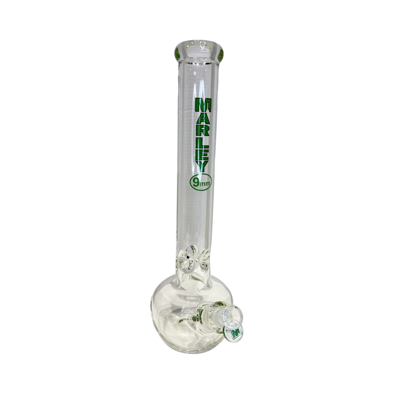 Marley 16" 9MM Apple Bottom Beaker Bong - Green - The Wee Smoke Shop