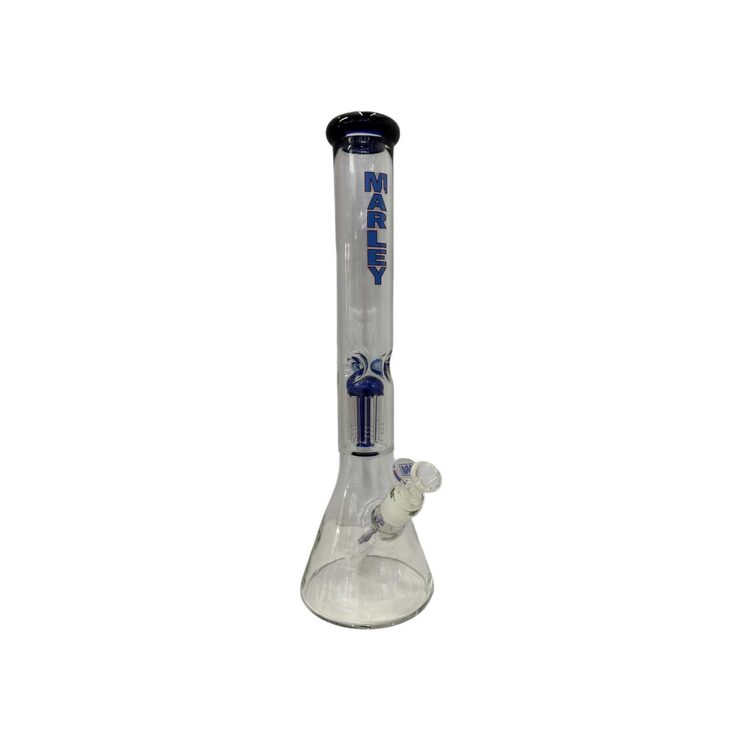 Marley 16" Tree Perc Glass Bong -Blue - The Wee Smoke Shop