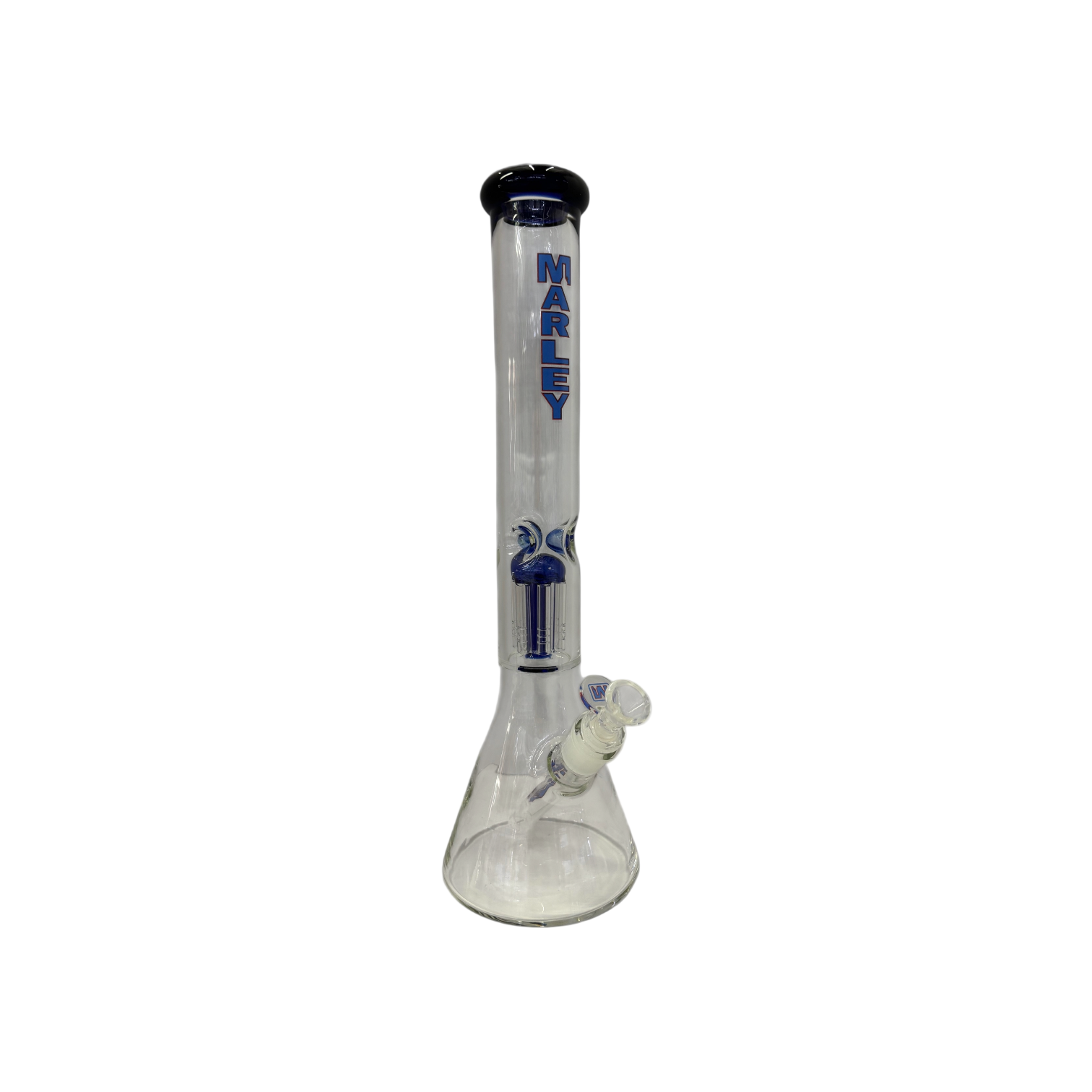 Marley 16" Tree Perc Glass Bong -Blue - The Wee Smoke Shop