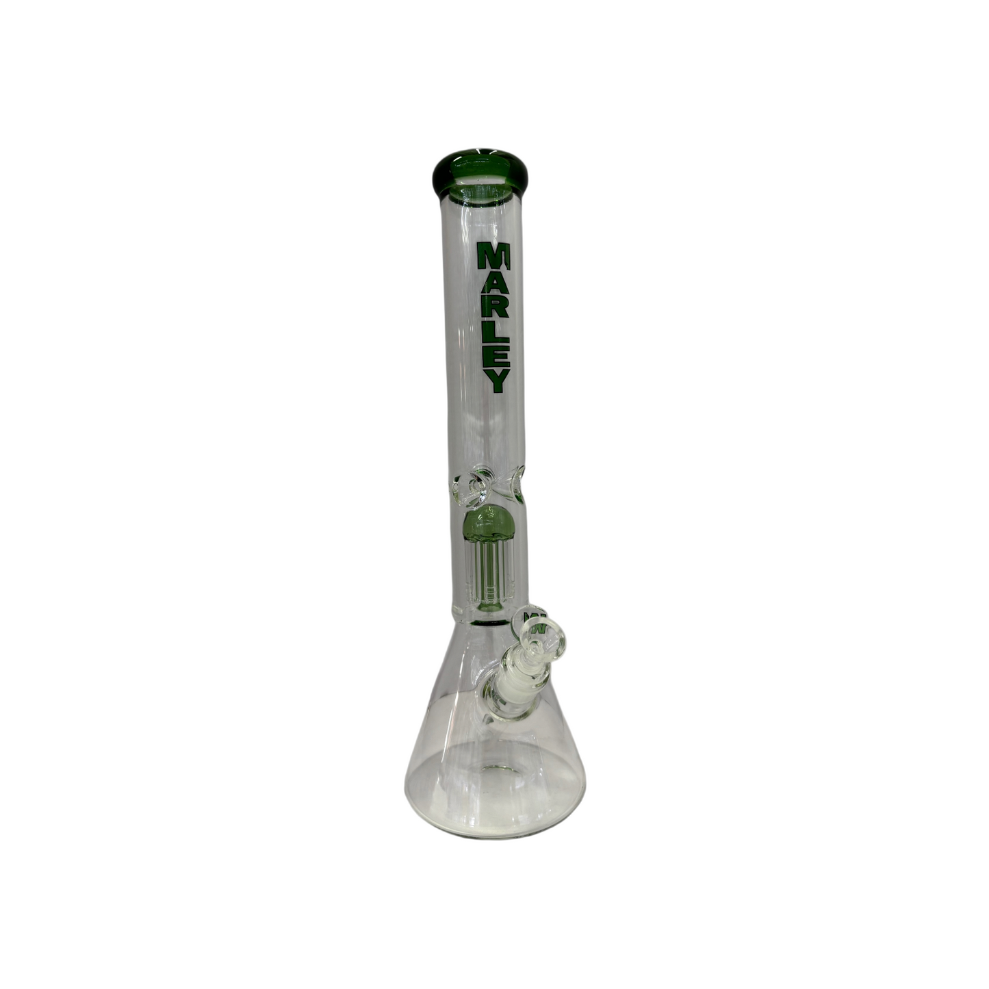 Marley 16" Tree Perc Glass Bong -Green - The Wee Smoke Shop