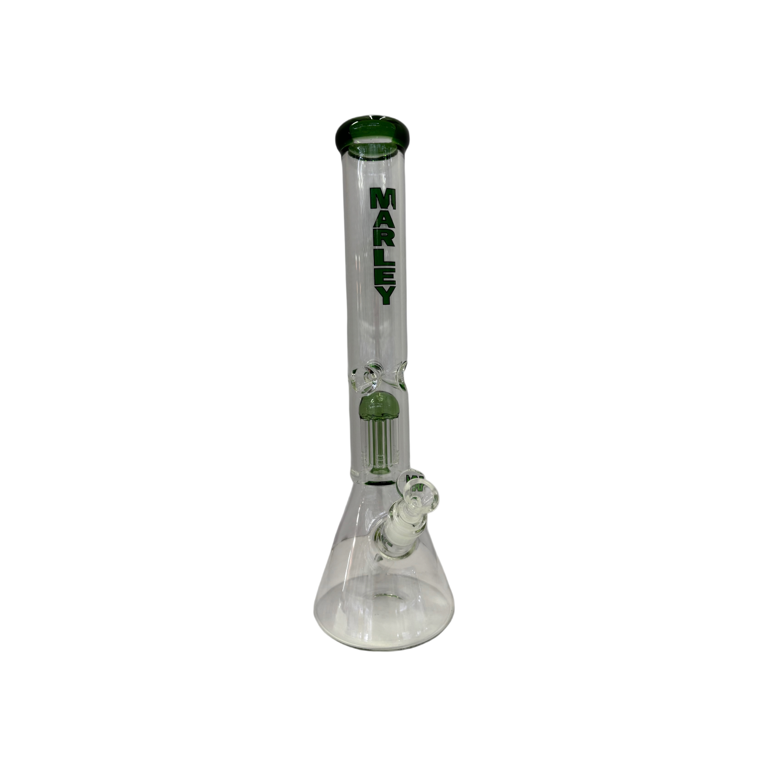 Marley 16" Tree Perc Glass Bong -Green - The Wee Smoke Shop
