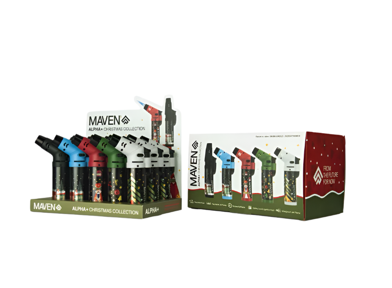 Maven Alpha + Christmas Collection Lighters - The Wee Smoke Shop