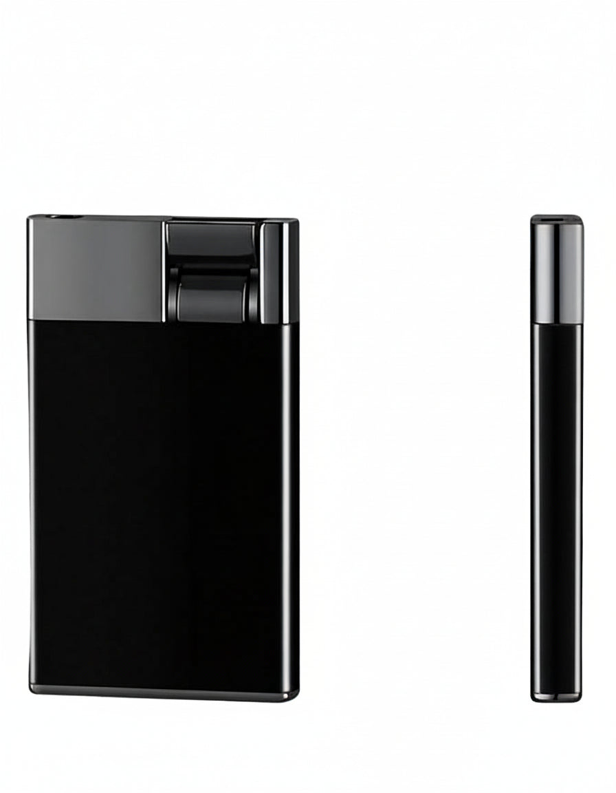 Mistique Torch Lighter (L-XLC212) - Single Flame - Black - The Wee Smoke Shop