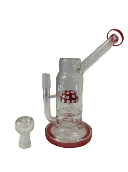 Mushroom Bong 8" Slanted Mouth Piece Dab Rig - The Wee Smoke Shop 