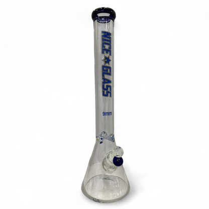 Nice Glass 18" 9mm Beaker Bong -Blue - The Wee Smoke Shop