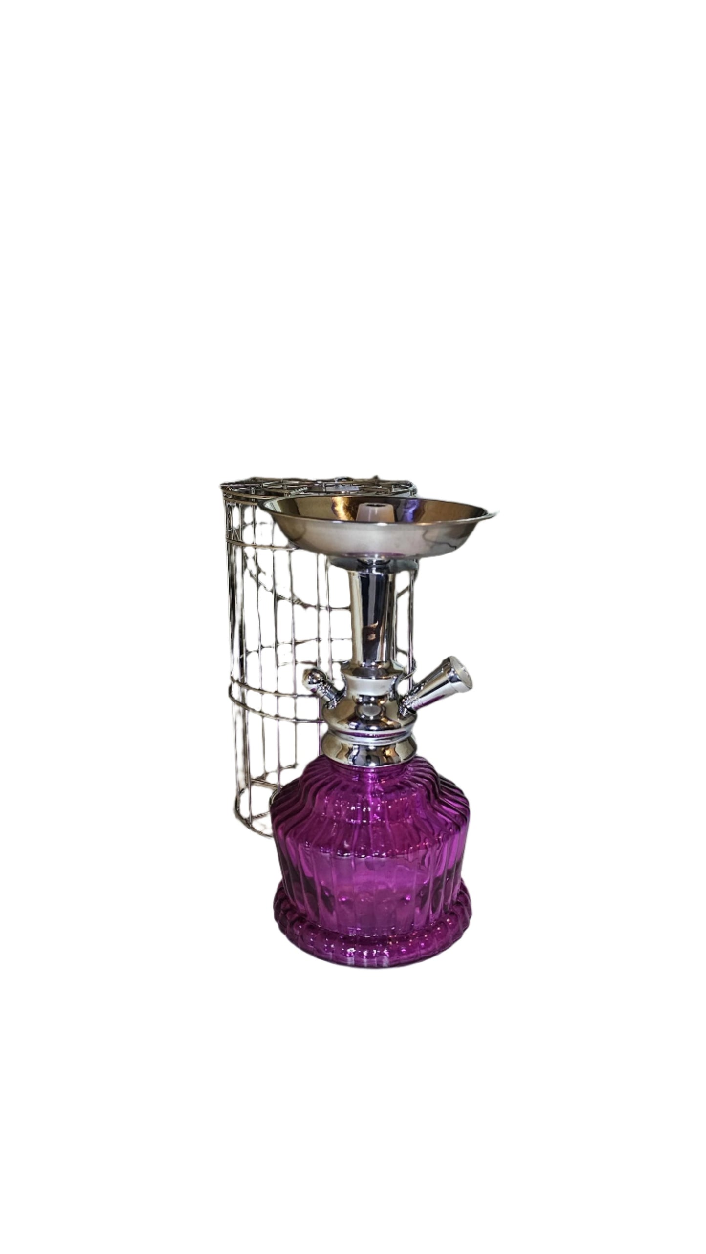 Cage 10" Rounded 1 Hose Hookah-The Wee Smoke Shop