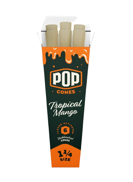 POP - 1 1/4 - Cones - Tropical Mango - The Wee Smoke Shop