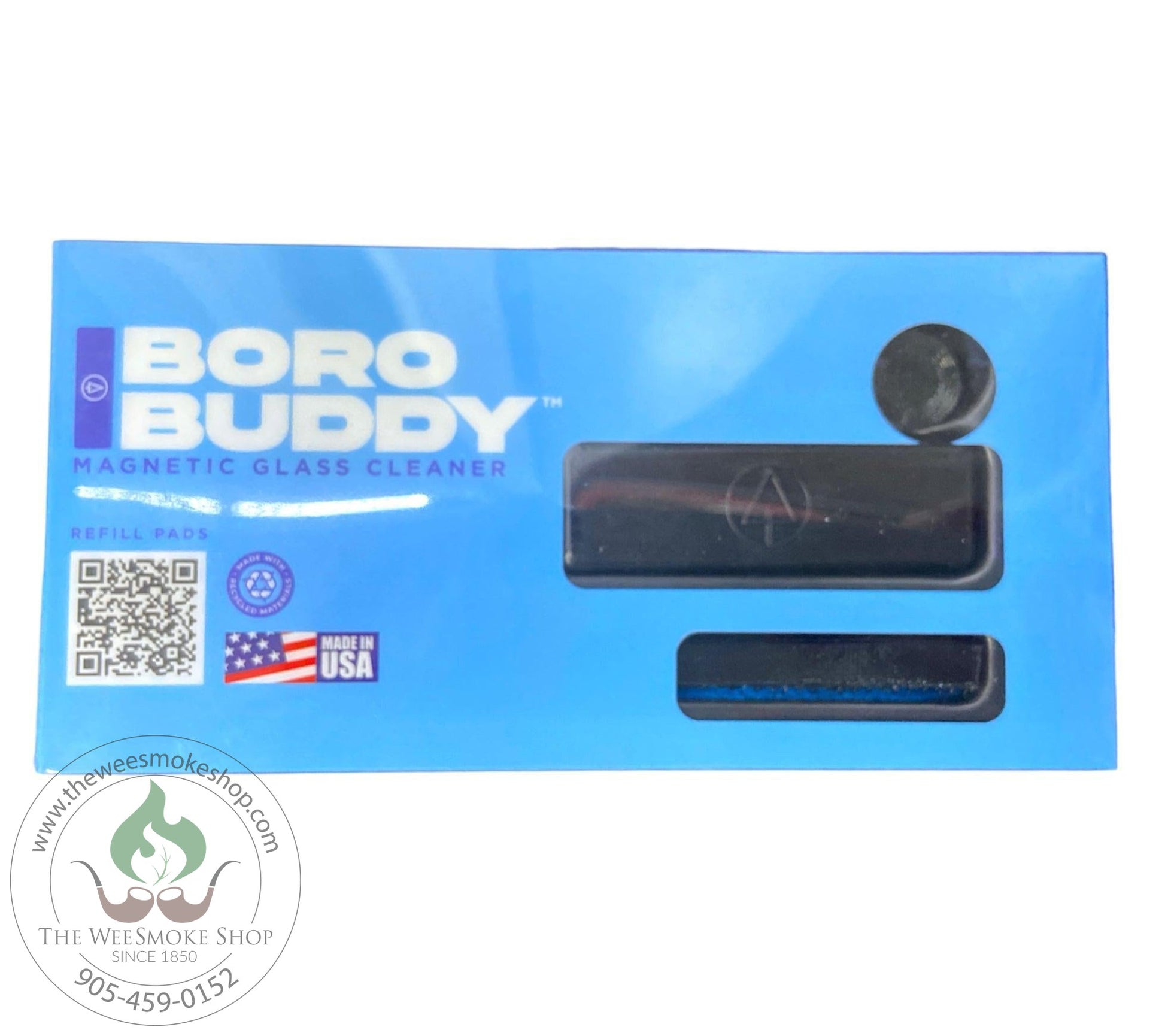 Black-Boro Buddy Magnetic Glass Cleaner-Cleaning Accessories-The Wee Smoke Shop