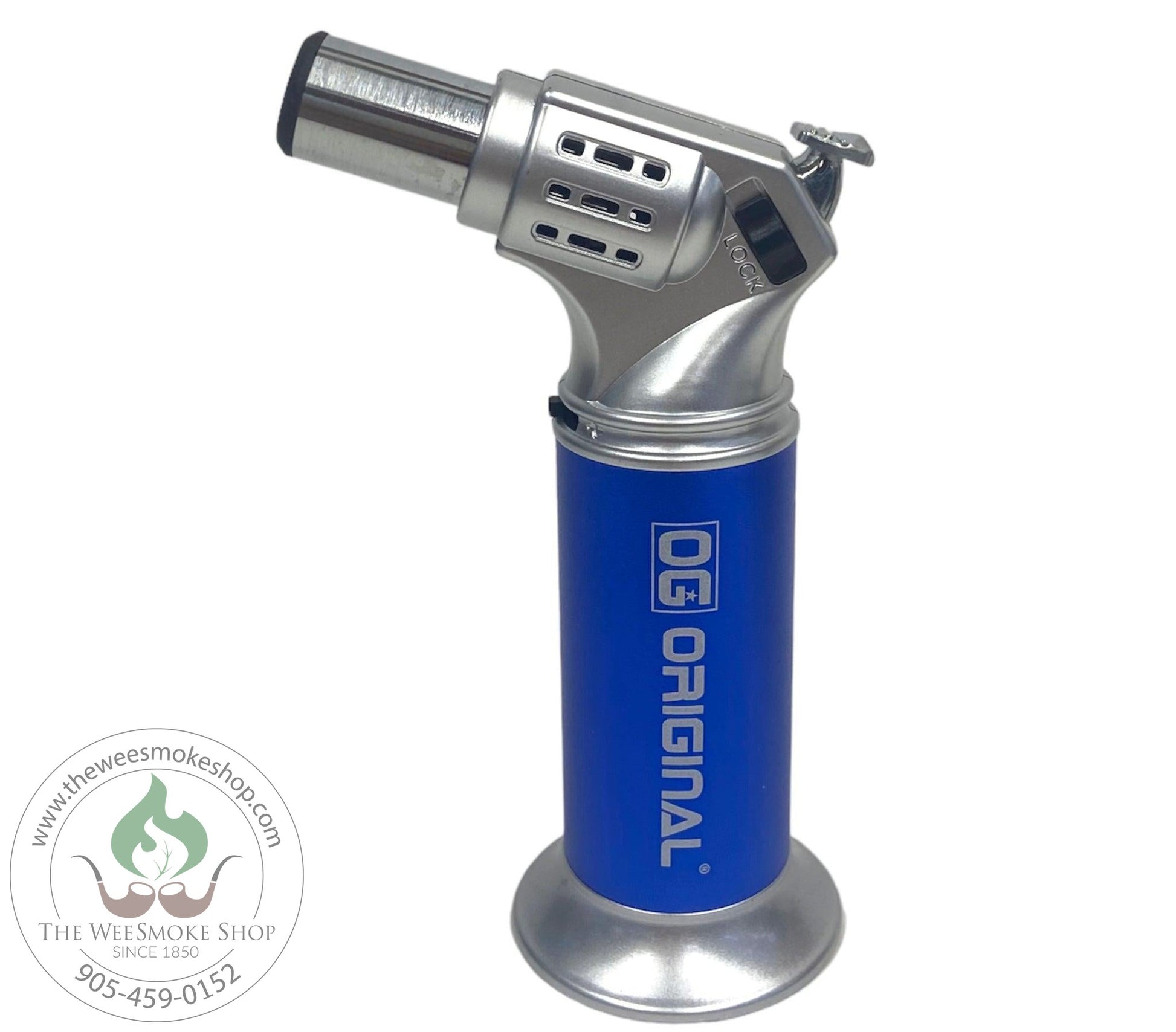 OG Mini Single Flame Torch Lighter-Blue-Torch Lighters-The Wee Smoke Shop