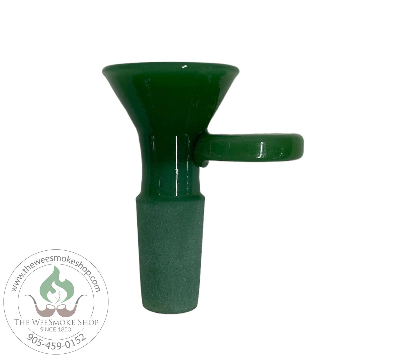 Dark Green-Glass Bowl 14mm Jade Colours-Bowls-The Wee Smoke Shop