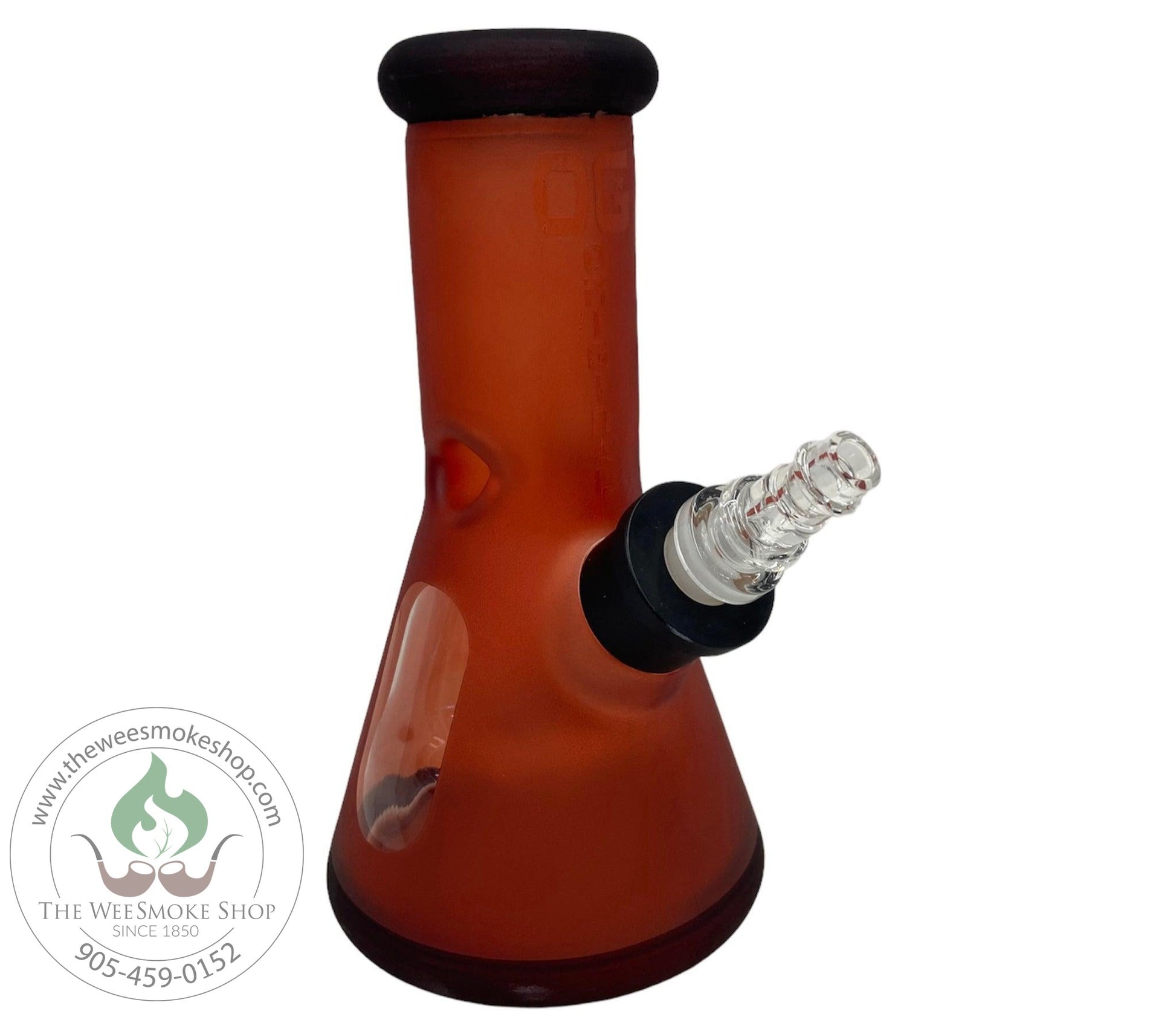 Red-OG 8" Glass Beaker Bong (W/ Popper and Pipe Tool)-Bongs-The Wee Smoke Shop