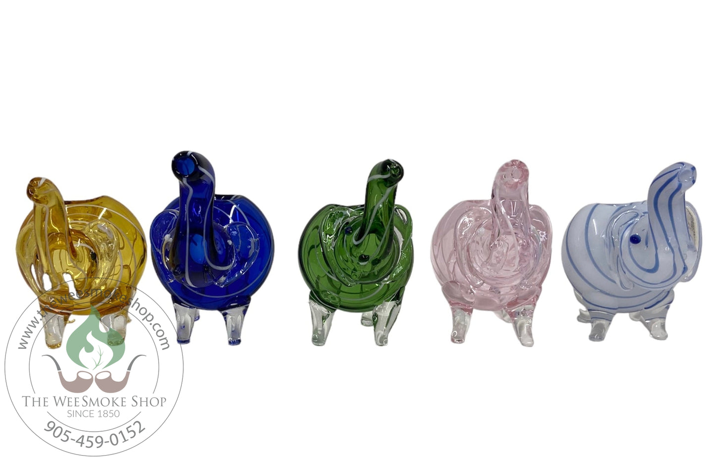Elephant Glass Hand Pipe-Pipes-The Wee Smoke Shop