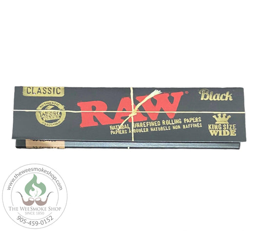Raw Black King Size Wide Rolling Papers-Raw-The Wee Smoke Shop