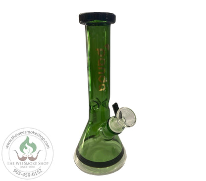 Green-Panda 10" Colourful Beaker Bong (7mm)-Bongs-The Wee Smoke Shop