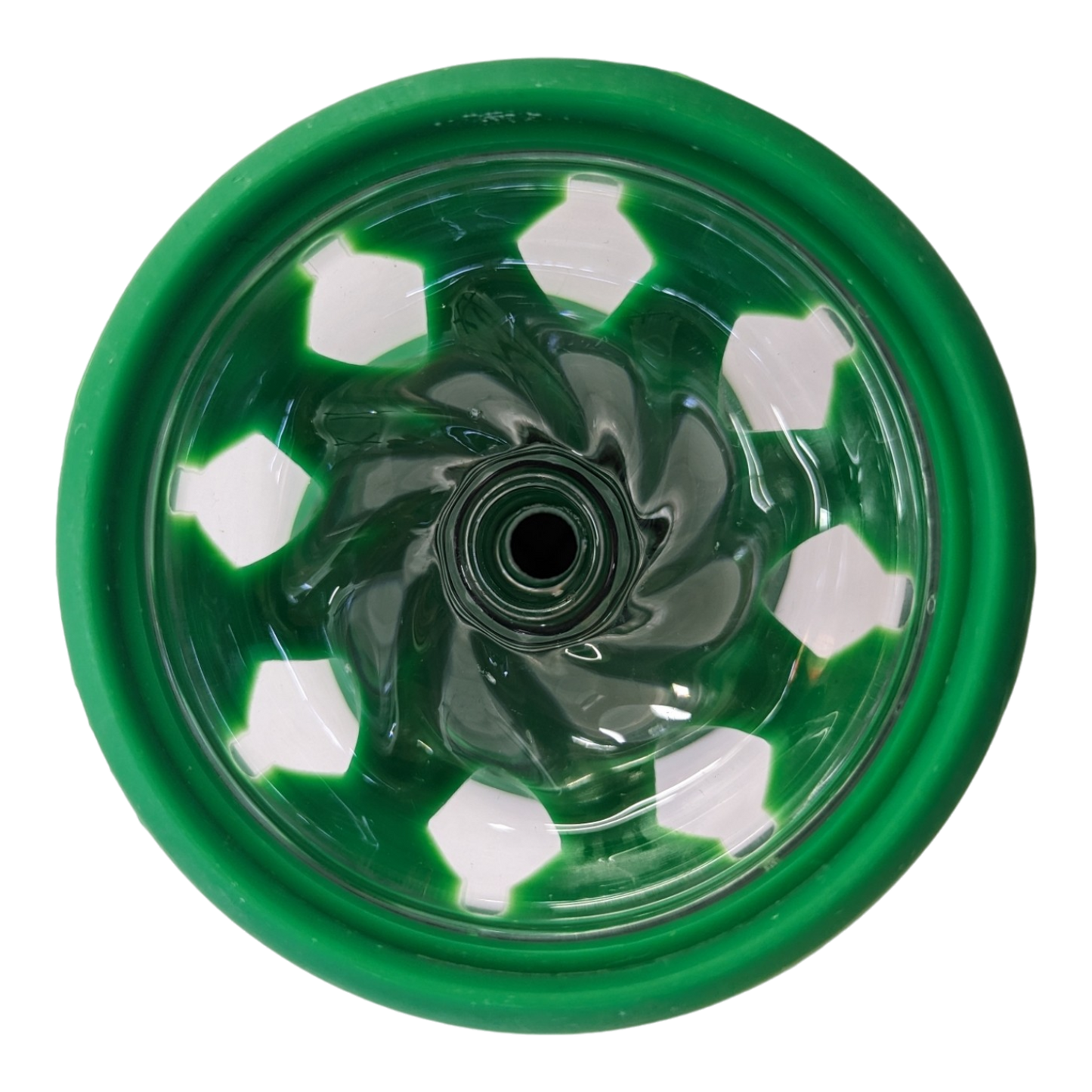 Silicone-Glass Vortex Bowl