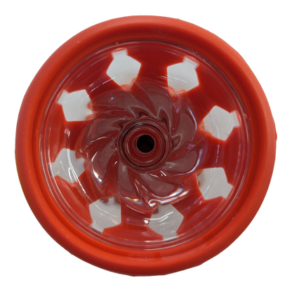 Silicone-Glass Vortex Bowl