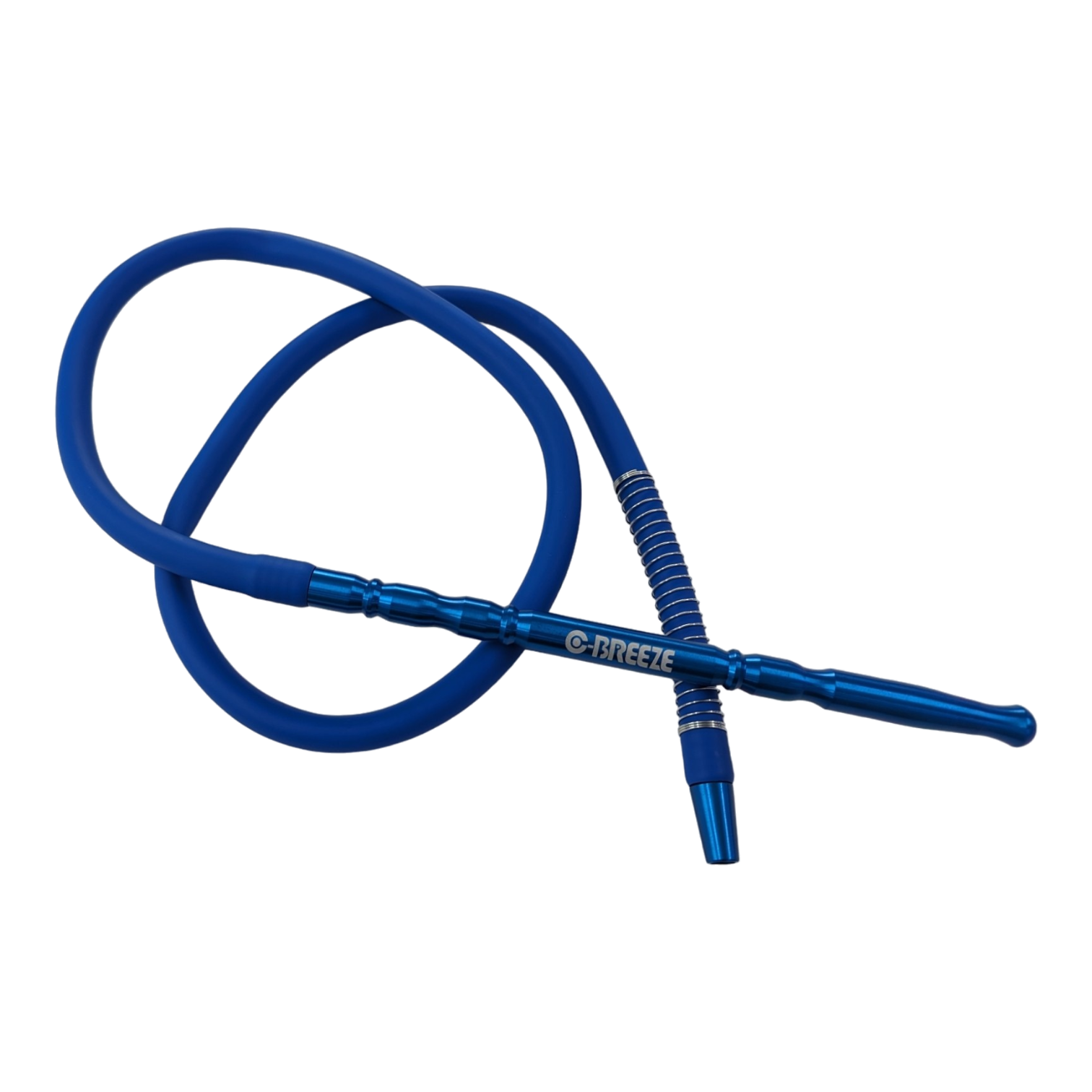 Blue-C Breeze Silicone Hookah Hose-The Wee Smoke Shop